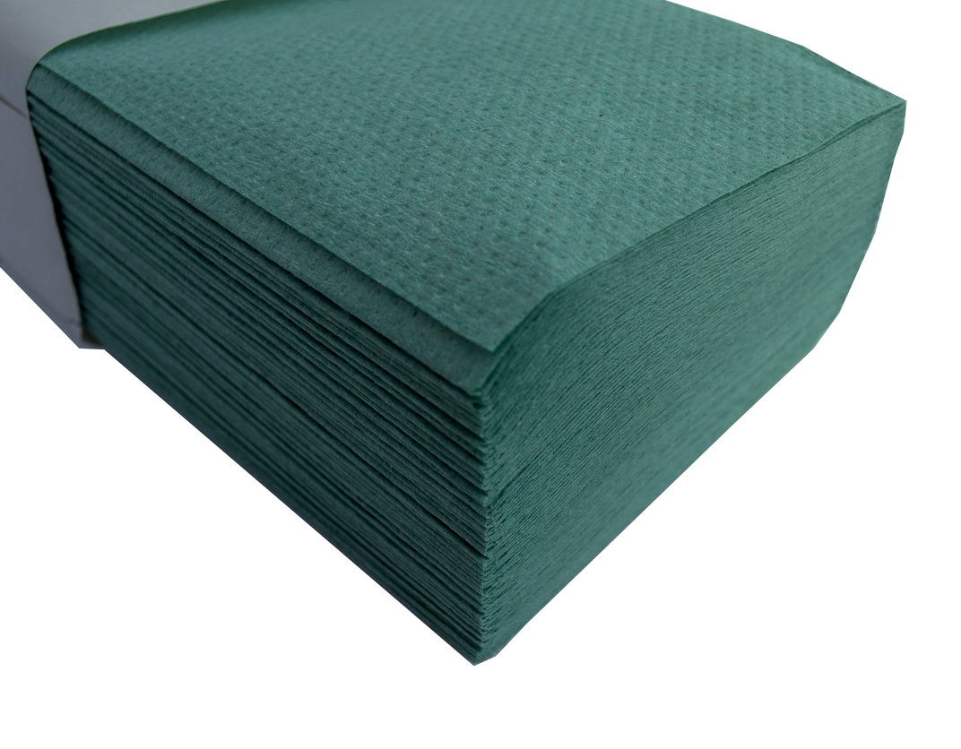 Серветка-вкладиш V-складення зелена 160 аркушів в упаковці